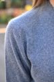 Kaszmirowy sweter kardigan oversize grafitowy 100% kaszmir