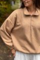 Bluza z wełną z zapięciem na zamek