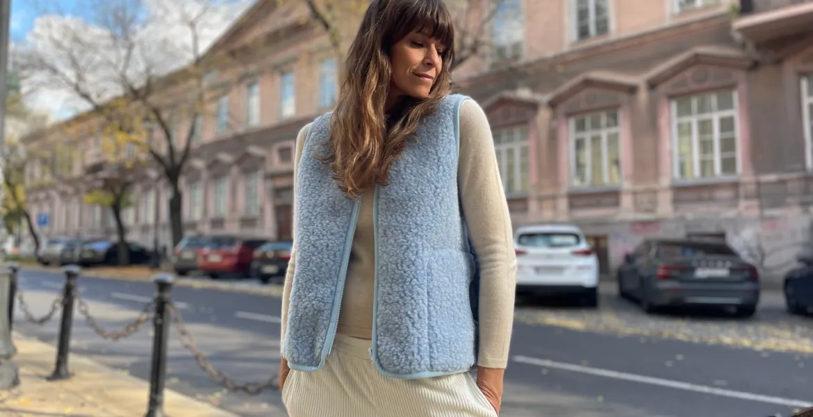 Wełniane kamizelki z wełny merino szyte w Polsce